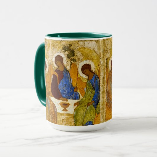 Mug Andrei Rublev , “ Holy Trinity ” (Devant gauche)