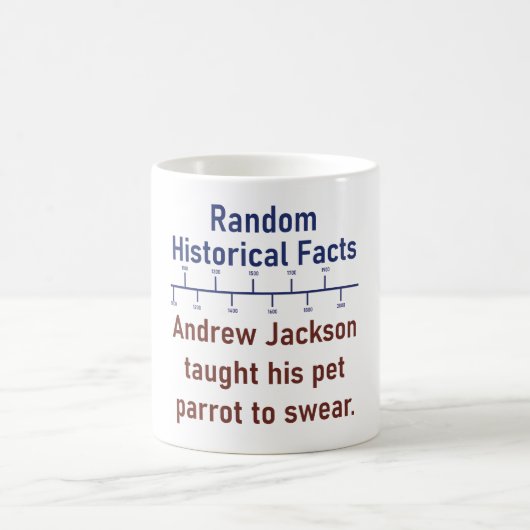 Mug Andrew Jackson A Appris Son Perroquet À Jouer - Hi (Centre)