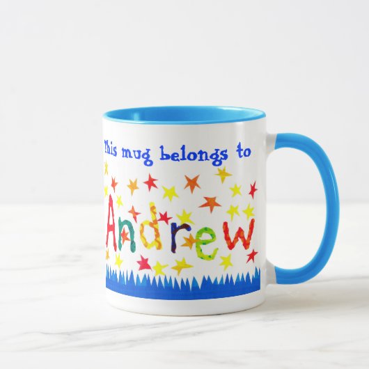 Mug 'Andrew' Nom propre à Ringer Mug.. (Droite)