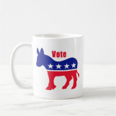 Mug Âne américain avec le "vote " (Gauche)