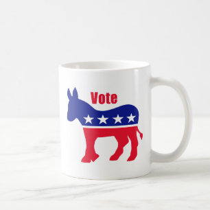 Mug Âne américain avec le "vote "