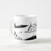 Mug âne et éléphant avec l'insecte et la cathédrale (Devant gauche)