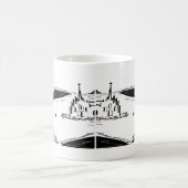Mug âne et éléphant avec l'insecte et la cathédrale (Centre)