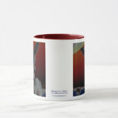 Mug Âne sur rouge foncé (Centre)