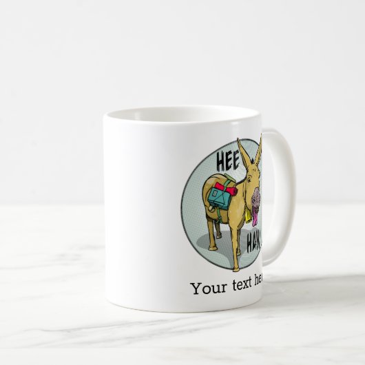 Mug Âne têtu (Devant droit)