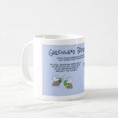Mug Anecdote amusante de mouche de Greenhead (Devant gauche)