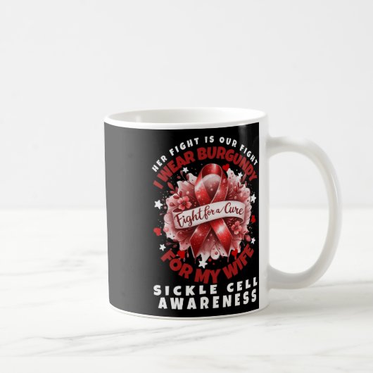 Mug Anémie de la faucille Son combat est mon combat fe (Droite)