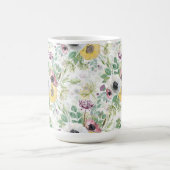 Mug Anémones rose, blanc et jaune. (Centre)