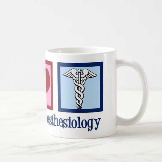 Mug Anesthésiologie de l'amour pour la paix (Droite)