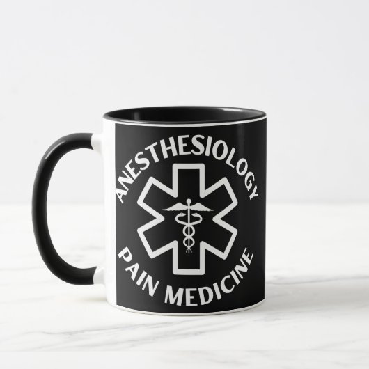 Mug Anesthésiologie Douleur Médecin Infirmière Infirmi (Gauche)