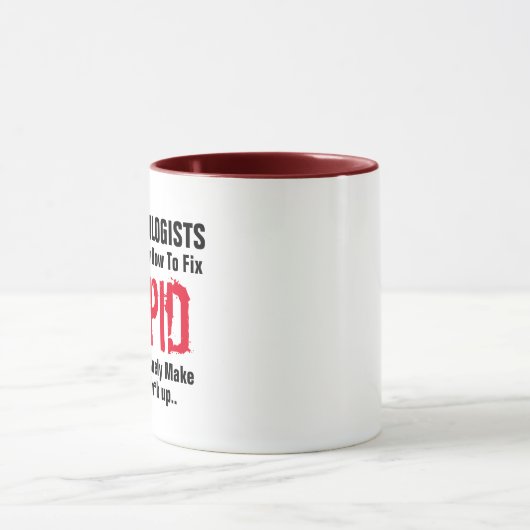 Mug Anesthésiologiste Réparer Stupide docteur jeu de m (Centre)