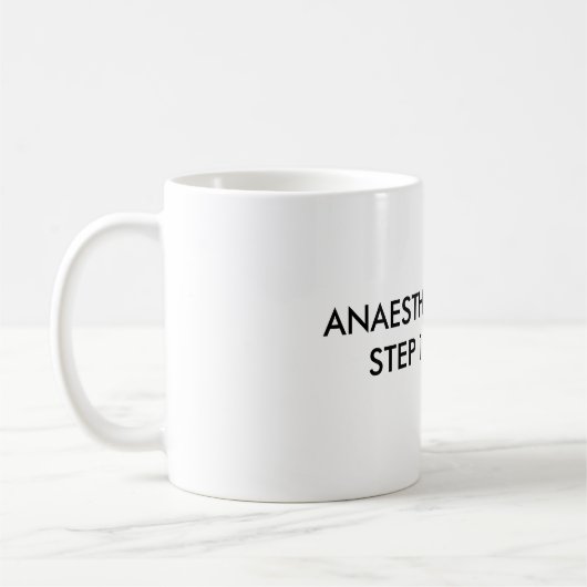 MUG ANESTHÉSIQUE CHECKSTEP 1 : CAFÉ (Gauche)