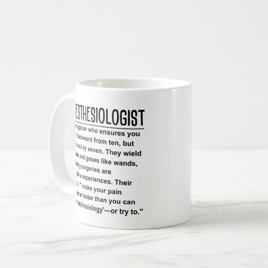 Mug Anesthésiste (Devant gauche)