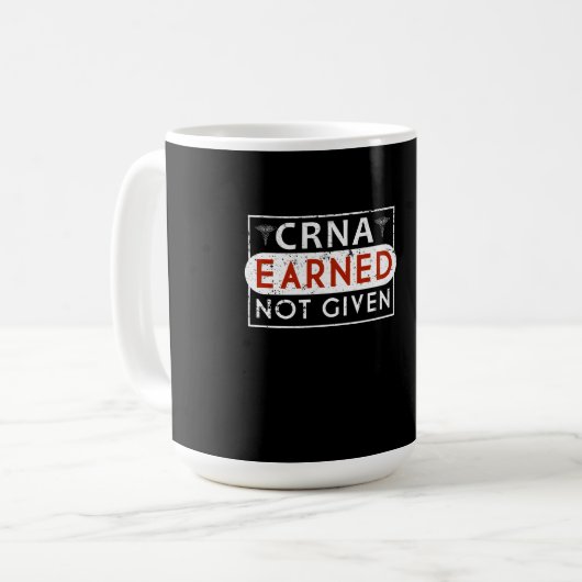 Mug Anesthésiste d'anesthésiste enregistré par CRNA (Devant gauche)