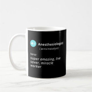 Mug anesthésiste, défention, drôle d'idée-cadeau