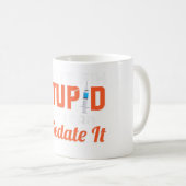 Mug Anesthésiste je ne peux pas réparer stupide mais j (Devant droit)