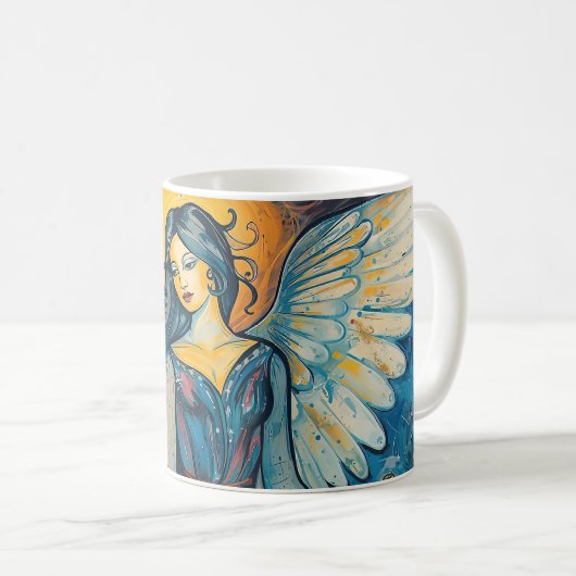 Mug Ange Abstrait (Devant droit)