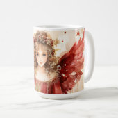 Mug Ange avec ailes rouges (Devant droit)