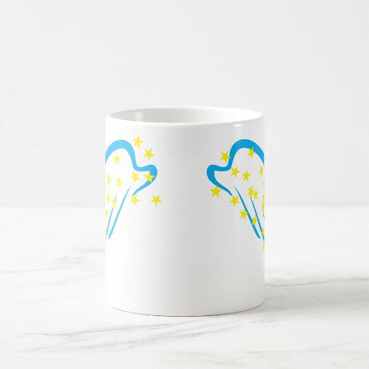 Mug Ange céleste avec étoiles étincelantes