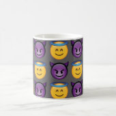 Mug Ange contre le motif d'Emoji de diable (Centre)