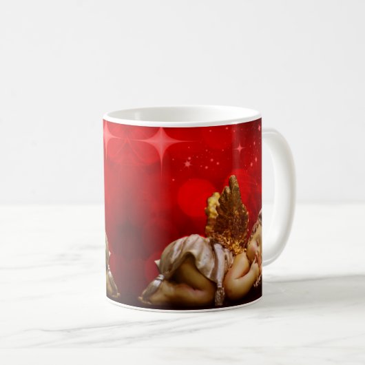 Mug Ange couchant Bébé Jésus Noël (Devant droit)