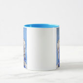 Mug Ange d'art populaire Ange de chat sur le nuage (Centre)