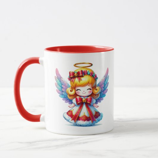 Mug Ange de neige de Noël (Gauche)