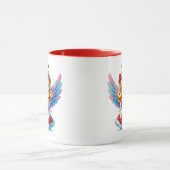 Mug Ange de neige de Noël (Centre)