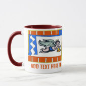 Mug Ange de Noël, ajouter du texte pour personnaliser, (Gauche)