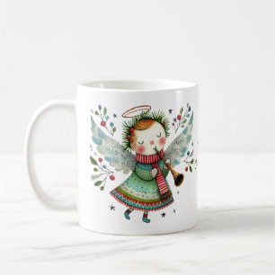 Mug Ange de Noël avec corne