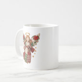 Mug Ange de Noël avec des étoiles dorées (Devant gauche)