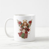 Mug Ange de Noël avec des étoiles dorées (Gauche)