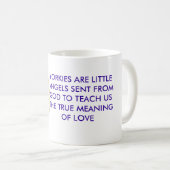 Mug Ange de Yorkie (Devant droit)