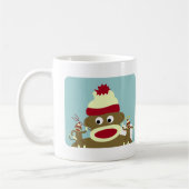 Mug Ange et diable de singe de chaussette (Gauche)