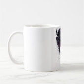 Mug Ange foncé Valentine avec ailes foncées (Gauche)