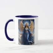 Mug Ange Gardien Céleste Avec Aiguille Bleue (Gauche)