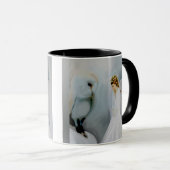 Mug Ange gardien de soin et hibou blanc (Devant droit)