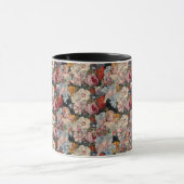 MUG ANGE GARDIEN ROMANTIQUE CUEILLANT DES ROSES ET DES (Centre)