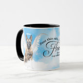 Mug Ange Malinois belge Personnalisé Pet Memorial (Devant gauche)