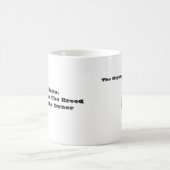 Mug Ange puissant de pitbull, notre devise : Ne (Centre)