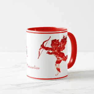 Mug Ange romantique Valentine Cupid Cherub Personnalis