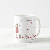 Mug Ange rouge de l'amour (Devant droit)