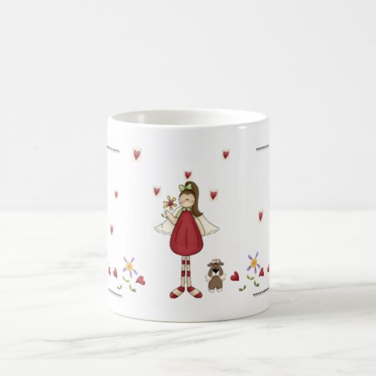 Mug Ange rouge de l'amour (Centre)