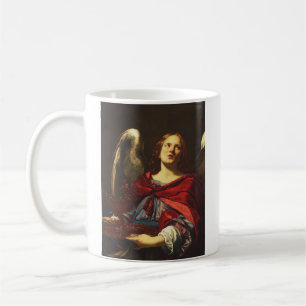 Mug Ange tenant le vase et la serviette