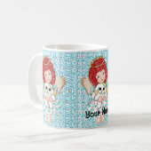 Mug Ange tenant un chien (Devant gauche)