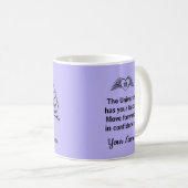 Mug Angel 111 Numéros Manifeste pourpre Nom (Devant droit)