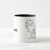 Mug Angel avec bouchon Nom de la Personnaliser (Centre)