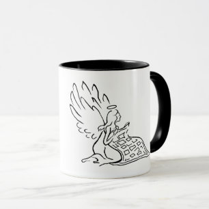 Mug Angel avec bouchon Nom de la Personnaliser