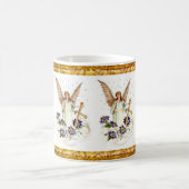 Mug Angel Avec Croix Et Fleurs Clematis (Centre)