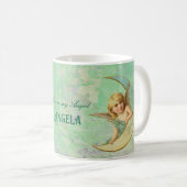 Mug Angel céleste Vert personnalisé (Devant droit)